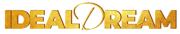 Rotulo del nombre de idealDream basado en el logo